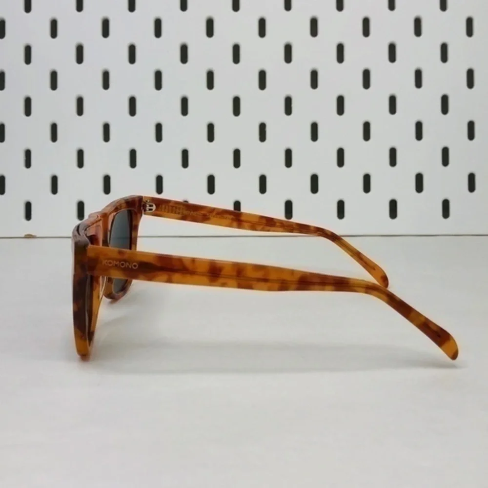 KOMONO Bennet Caramel Demi Sunglasses NEW orange tortoise